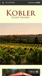 Mobile Screenshot of koblerestatewinery.com